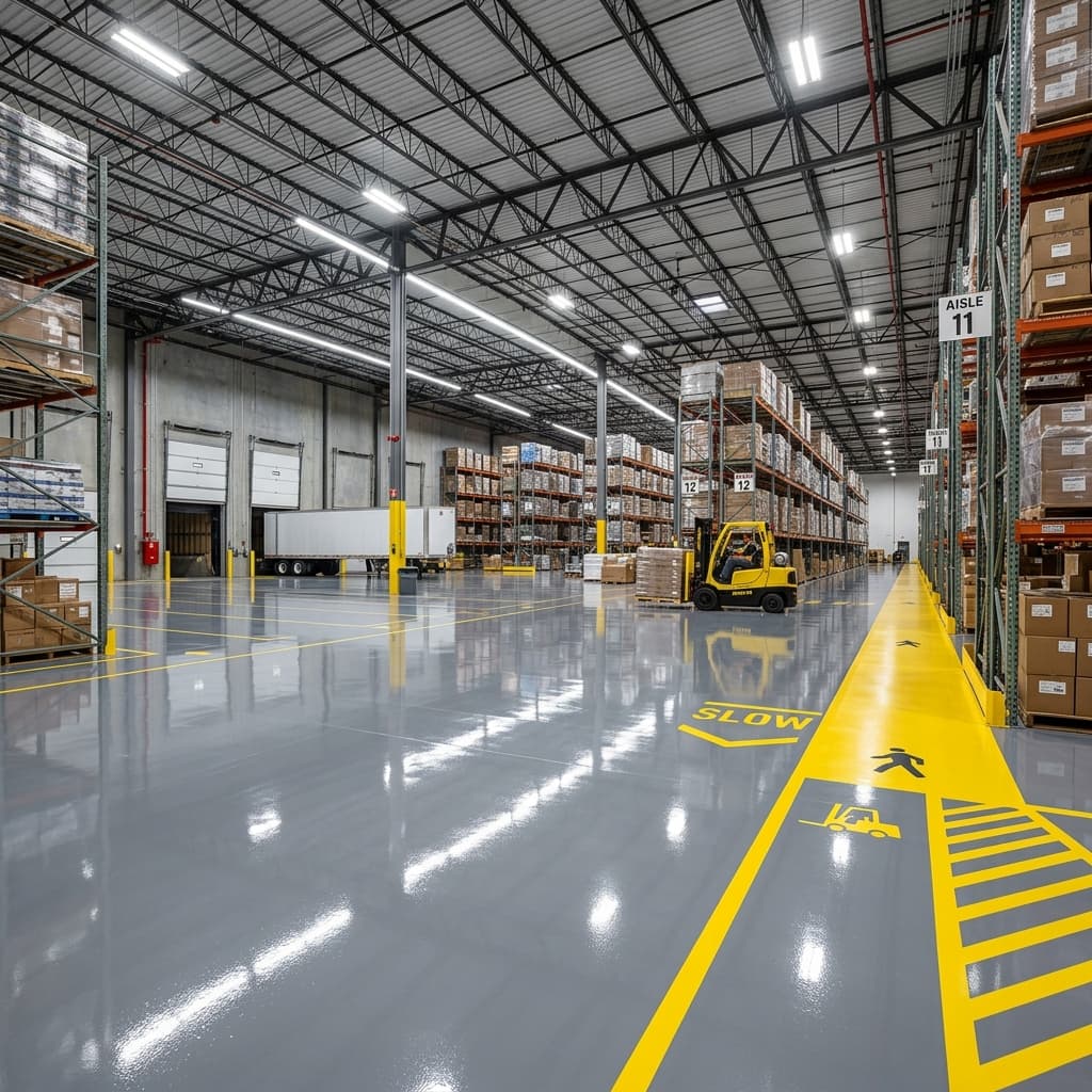 Professional commercial epoxy flooring by Accu-Seal